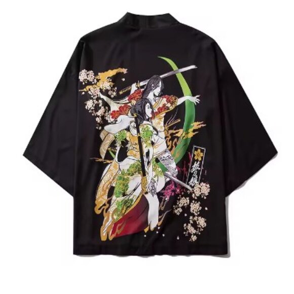 Stand Back black oversized kimono style cardigan size L - Picture 1 of 7